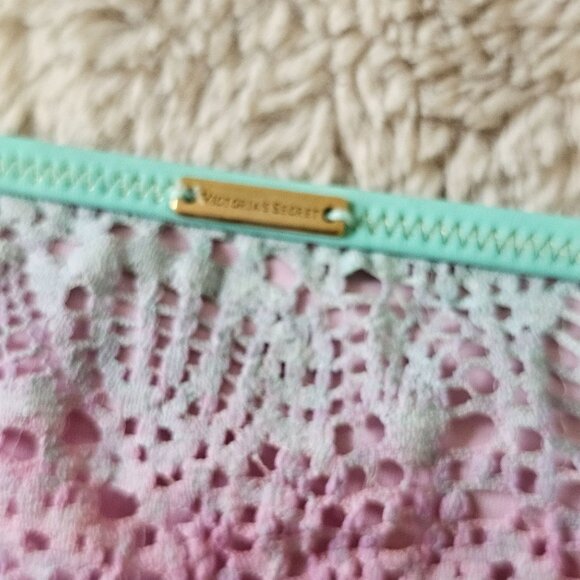 Victorias Secret Mermaid Ombre Pastel Lace Triangle Bikini Set Multicolor 34D M - Picture 5 of 11